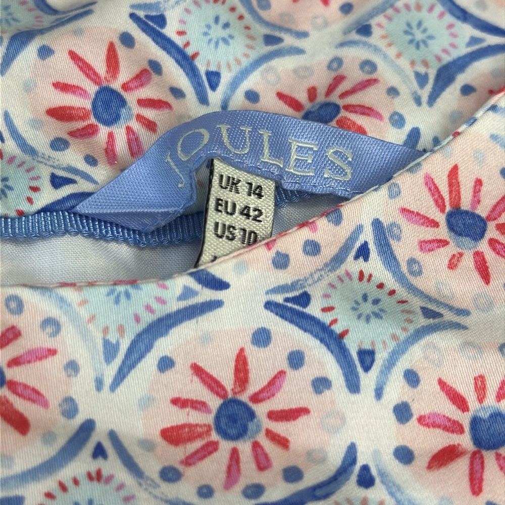 Joules Pink and White Floral Dress - Picture 13 of 13
